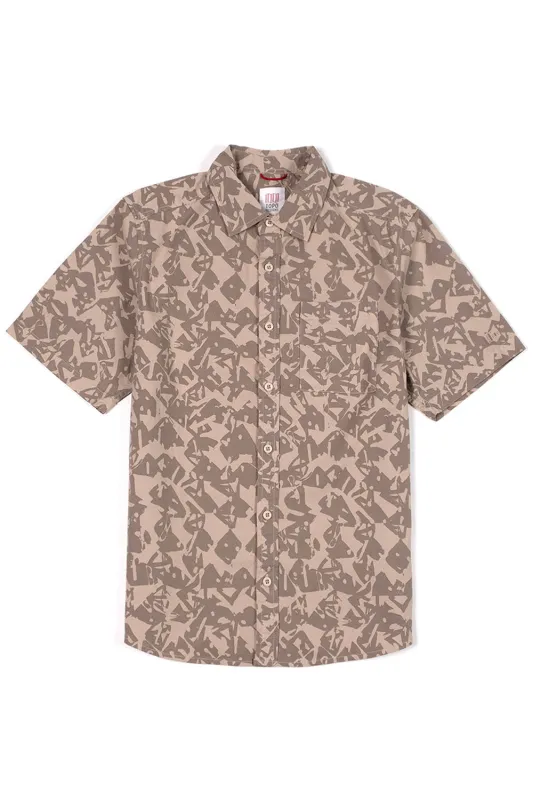 DESERT SHIRT SS Cobblestone Geo made by TOPO DESIGNS