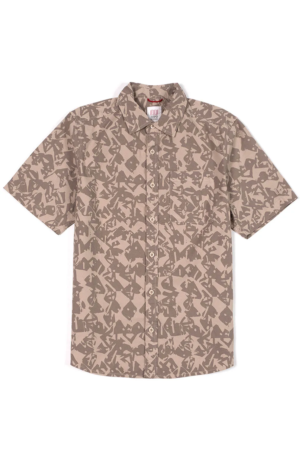 DESERT SHIRT SS Cobblestone Geo sold by REVOLVR Menswear