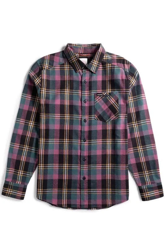MOUNTAIN LW SHIRT Black/Goldenrod Multi made by TOPO DESIGNS