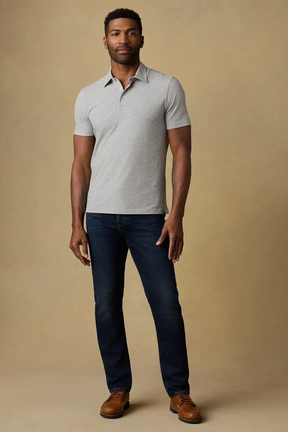 SS MOVEMENT POLO Dark Cloud Stripe sold by REVOLVR Menswear product image thumbnail 4