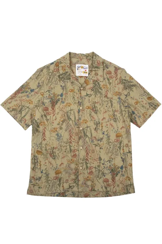 ALOHA SHIRT Flowers Painting Earth sold by REVOLVR Menswear