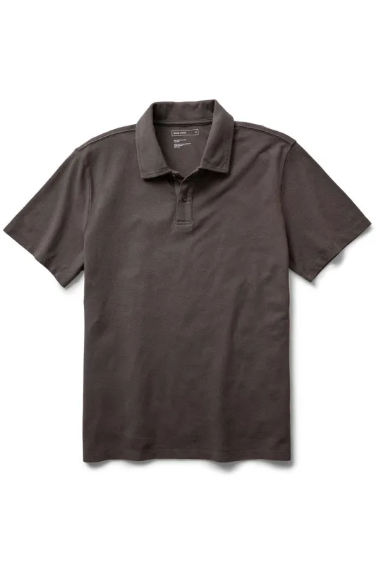 BASELINE POLO Asphalt Pique sold by REVOLVR Menswear