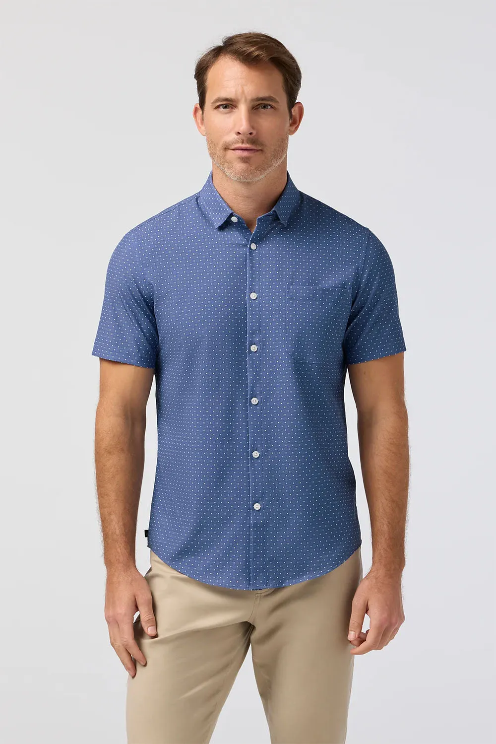 LEEWARD SS Coastal Fjord Medallion Print sold by REVOLVR Menswear