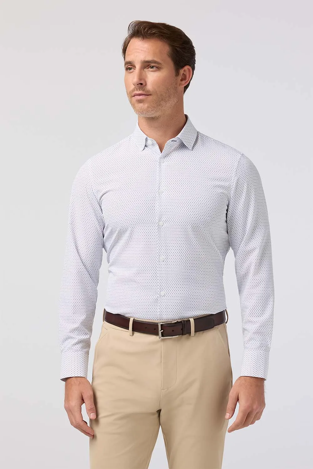 LEEWARD LS Passion Purple Multi Diamond sold by REVOLVR Menswear