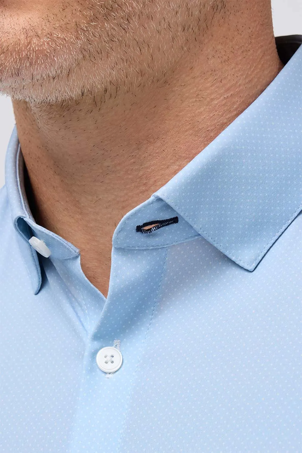 LEEWARD LS Cloud Blue Micro Dot sold by REVOLVR Menswear product image thumbnail 3