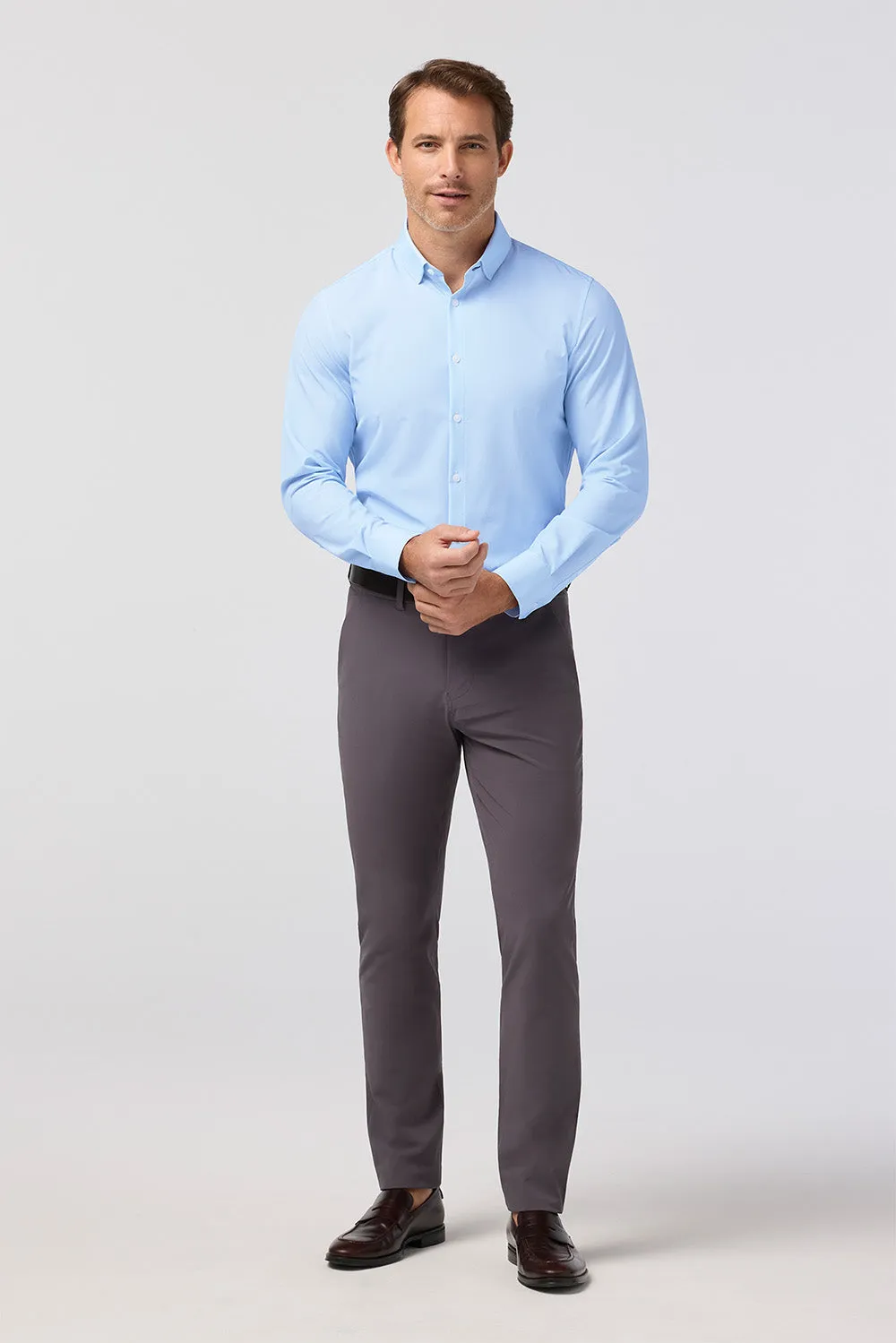 LEEWARD LS Cloud Blue Micro Dot sold by REVOLVR Menswear product image thumbnail 2