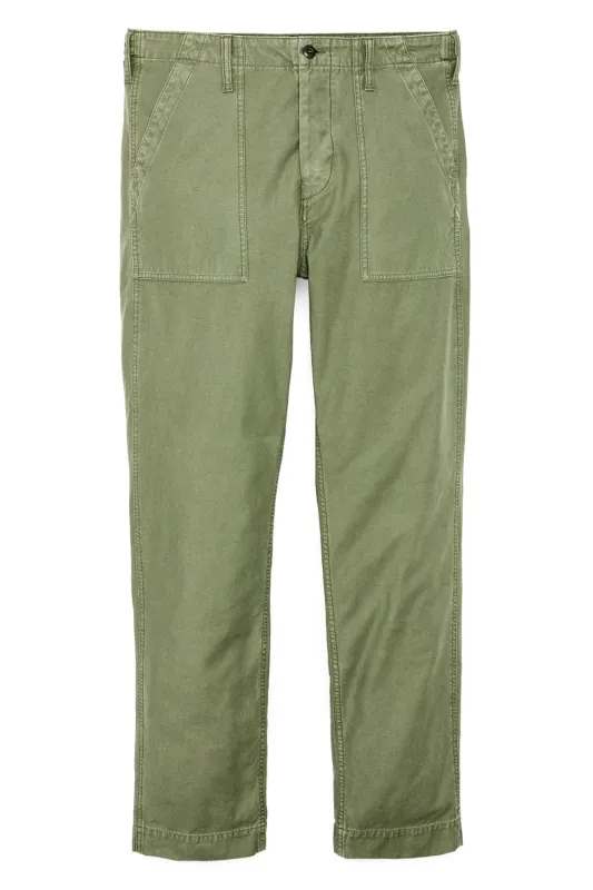 FIELD SUPPLY PANTS Washed Fatigue Green made by Filson