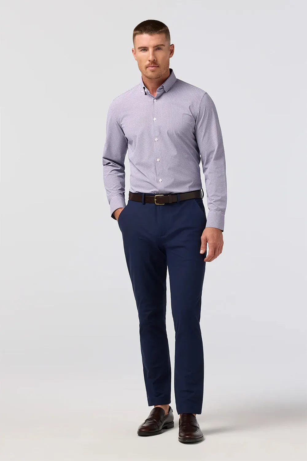 LEEWARD LS Purple Dusk Sam Plaid sold by REVOLVR Menswear product image thumbnail 2