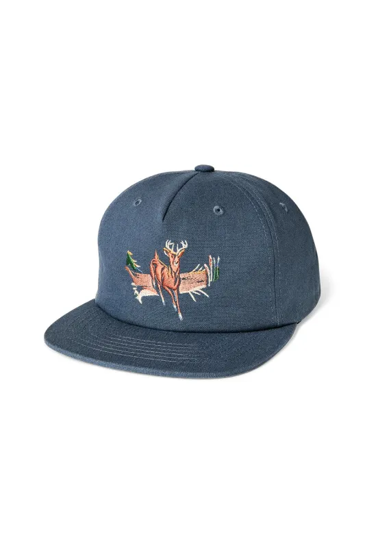 DEER TRUCKER CAP Dusty Blue made by Filson