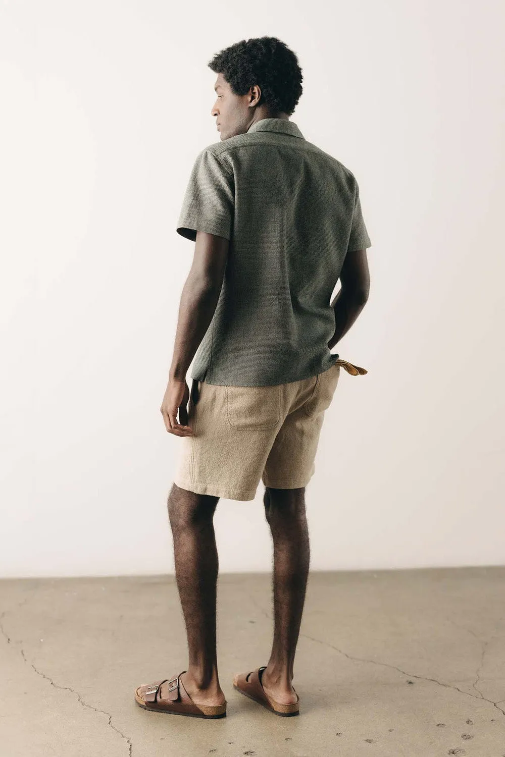 CONRAD SS SHIRT Deep Sea Twist sold by REVOLVR Menswear product image thumbnail 3