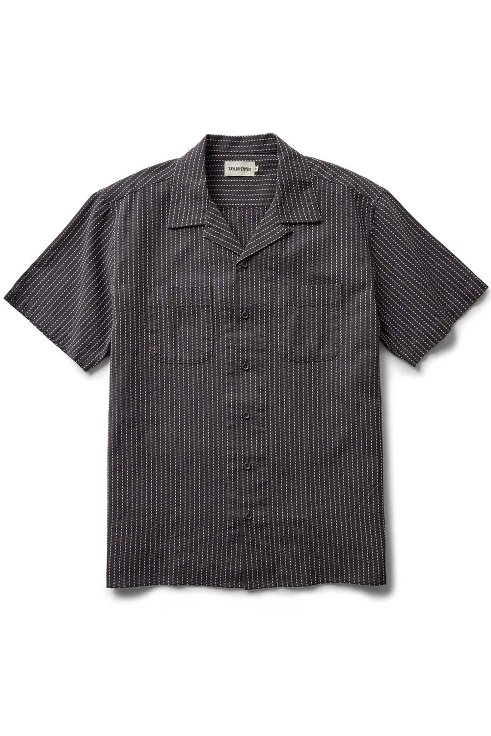 CONRAD SS SHIRT Pickstitch Stripe Dobby sold by REVOLVR Menswear