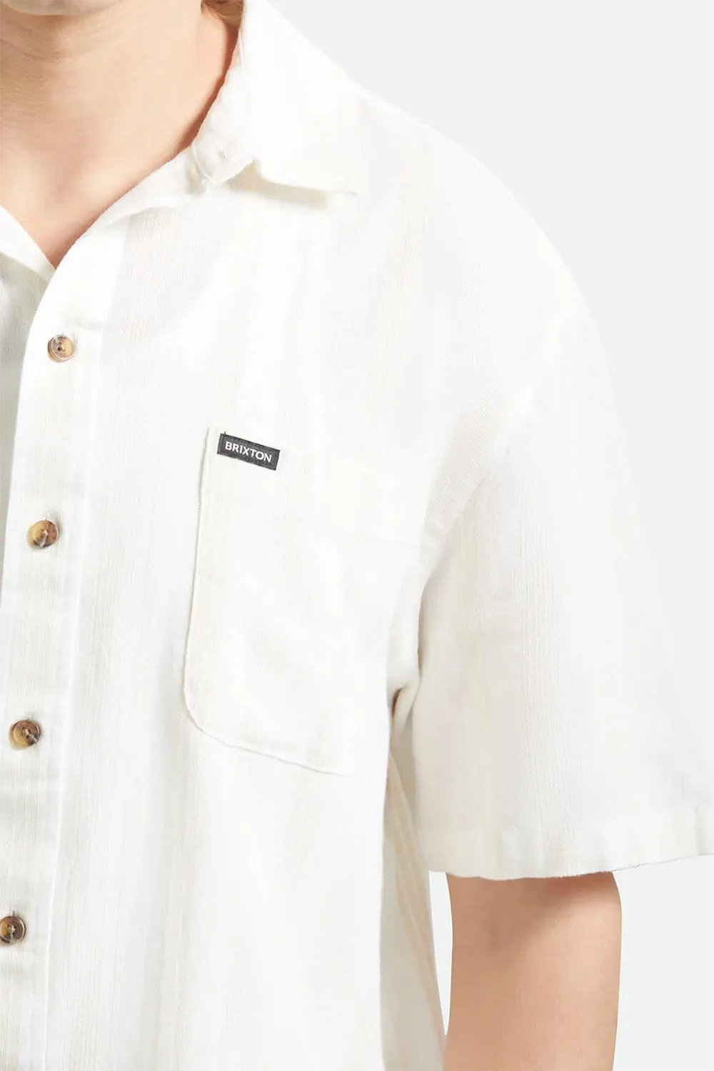 CRU STRIPED DOBBY SS Off White sold by REVOLVR Menswear product image thumbnail 5