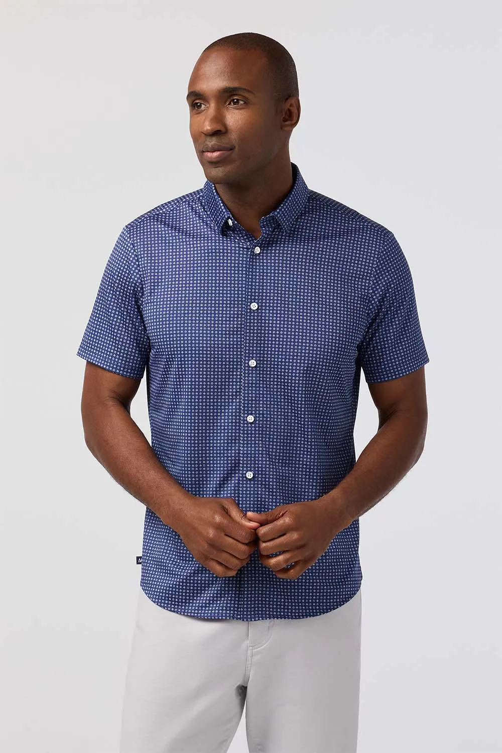 HALYARD SS Midnight Navy Circle Dash sold by REVOLVR Menswear