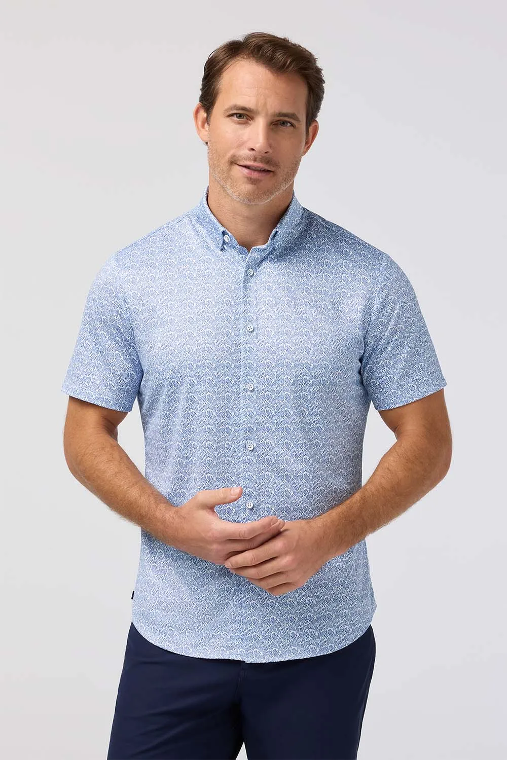 HALYARD SS Coastal Fjord Palm Print sold by REVOLVR Menswear