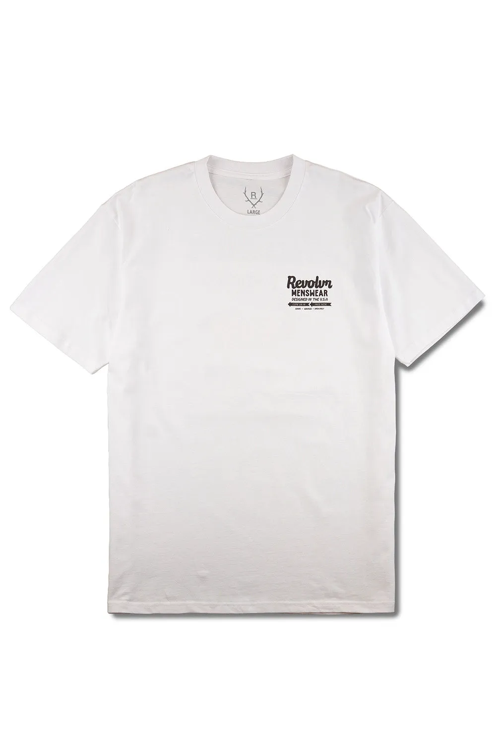 STAG TEE White sold by REVOLVR Menswear product image thumbnail 2