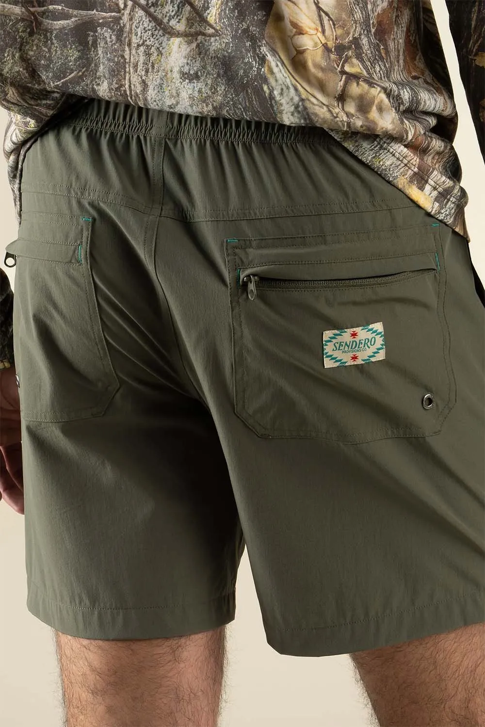 BAJADA HYBRID SHORTS San Juan Green sold by REVOLVR Menswear product image thumbnail 3