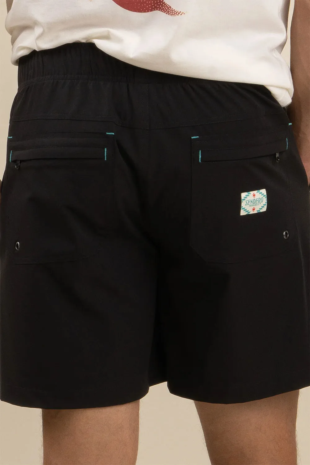 BAJADA HYBRID SHORTS Black sold by REVOLVR Menswear product image thumbnail 3