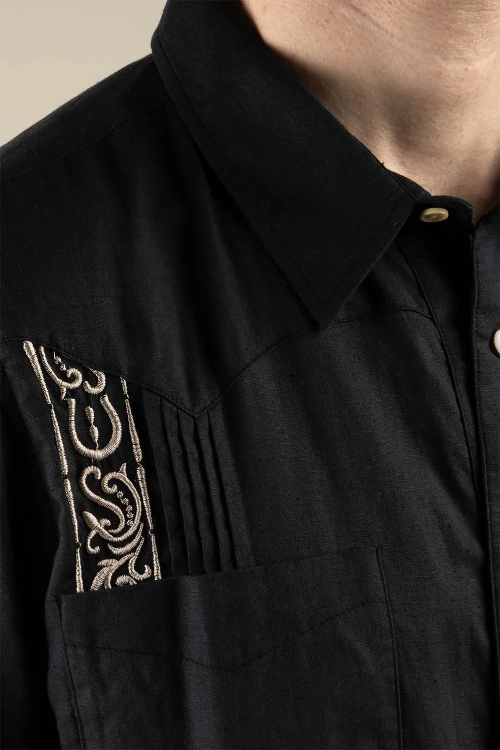 CABALLERO GUAYABERA SS Guitar Stripe sold by REVOLVR Menswear product image thumbnail 4