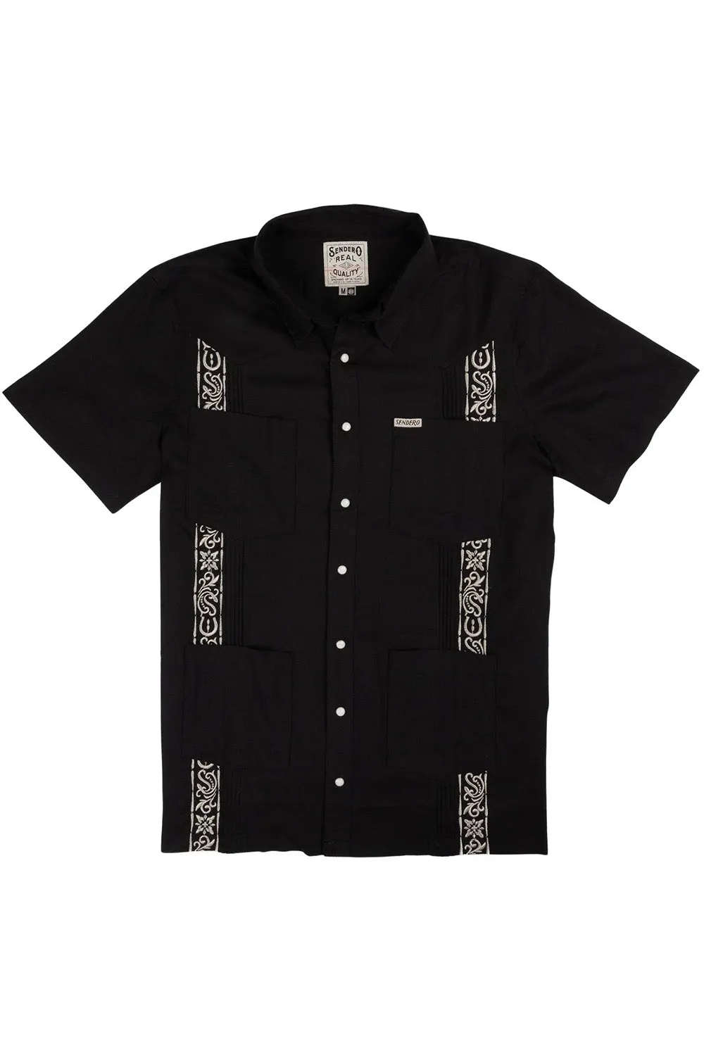 CABALLERO GUAYABERA SS Guitar Stripe sold by REVOLVR Menswear