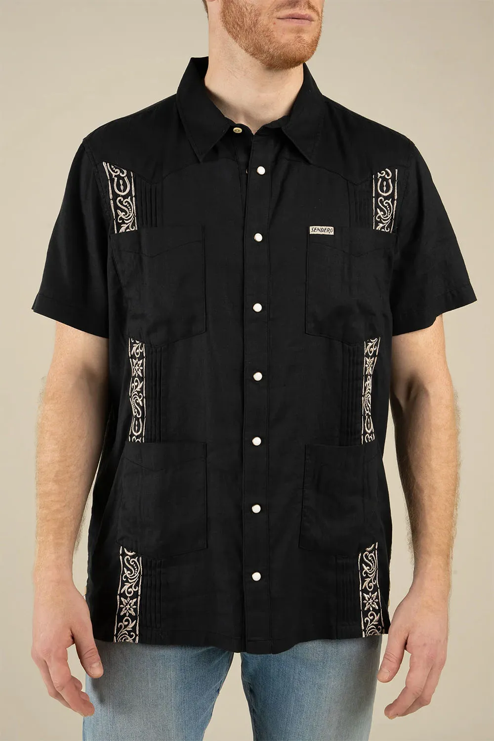 CABALLERO GUAYABERA SS Guitar Stripe sold by REVOLVR Menswear product image thumbnail 2