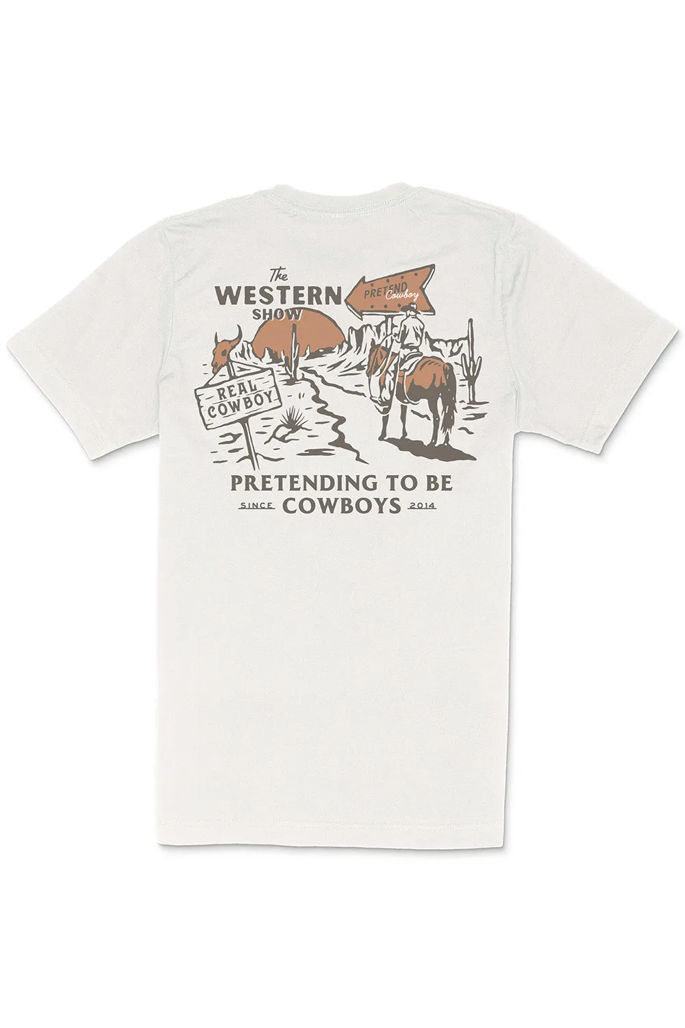 WESTERN SHOW TEE Vintage White sold by REVOLVR Menswear