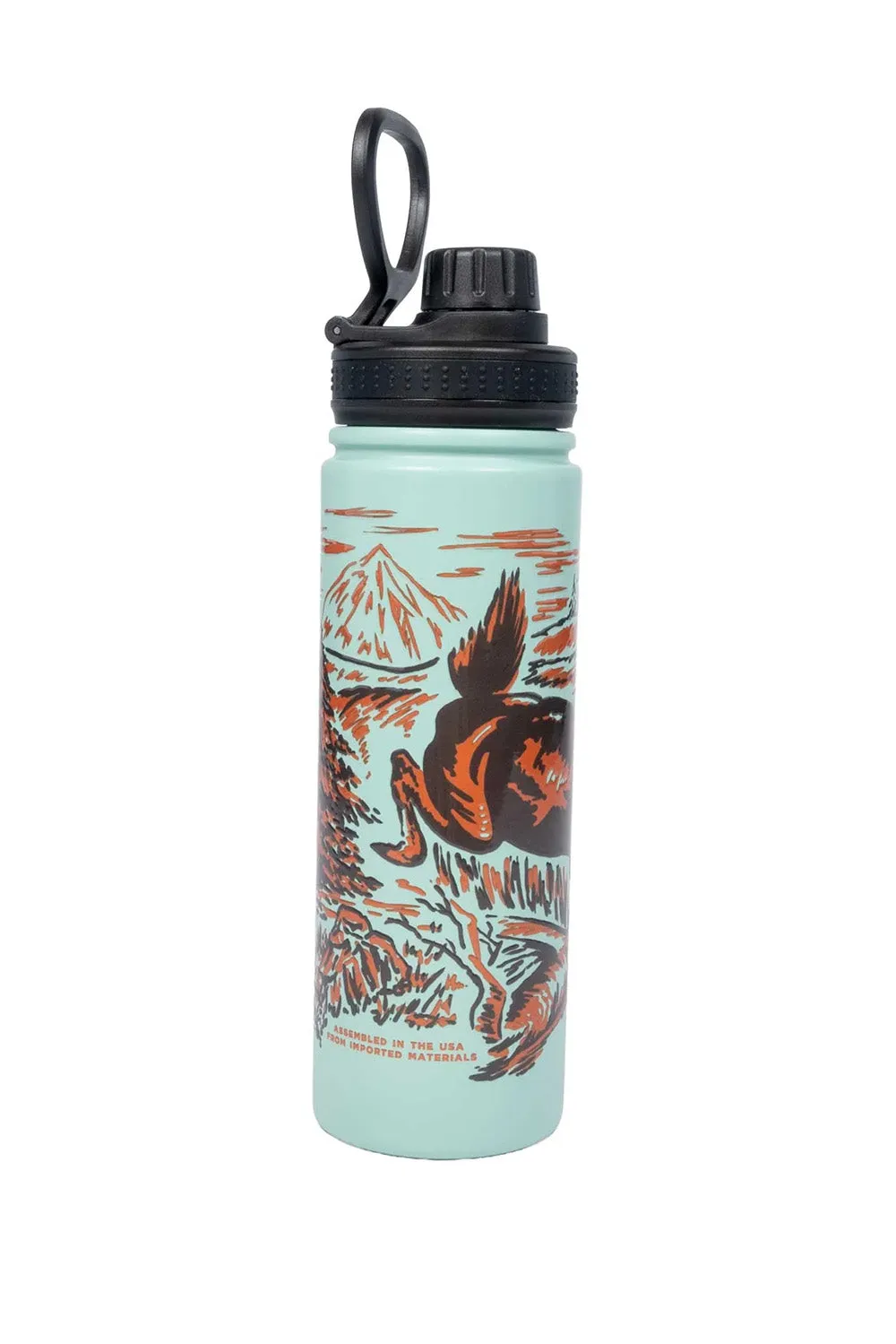 DEER METAL WATER BOTTLE Seafoam sold by REVOLVR Menswear product image thumbnail 2