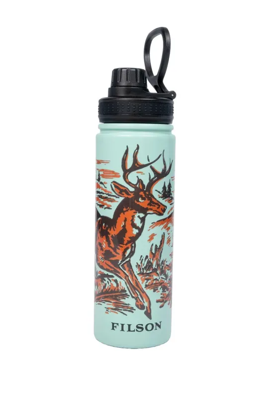 DEER METAL WATER BOTTLE Seafoam made by Filson