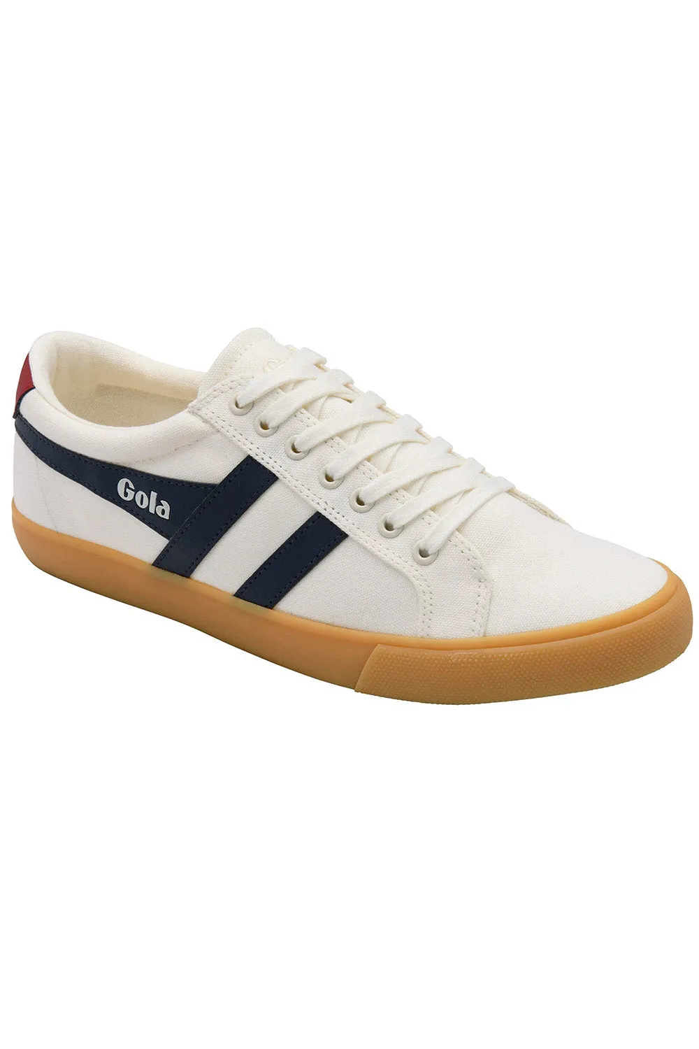 VARSITY PLIMSOLLS - OFF WHITE/NAVY/DEEP RED sold by REVOLVR Menswear product image thumbnail 2