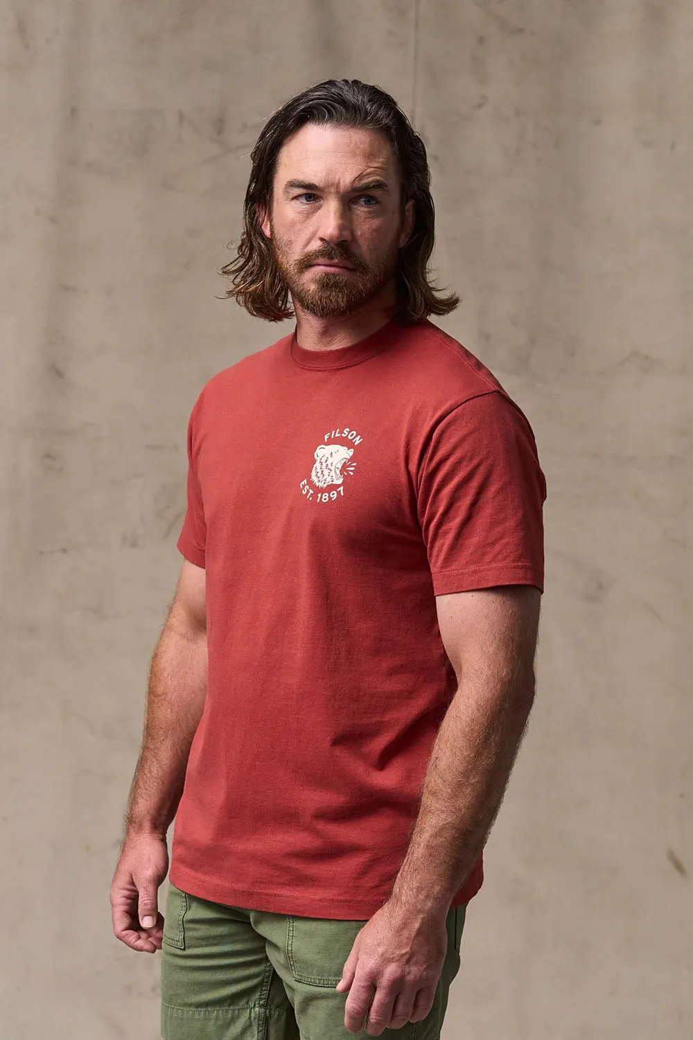 BEAR GRAPHIC T-SHIRT Chili Oil sold by REVOLVR Menswear product image thumbnail 3