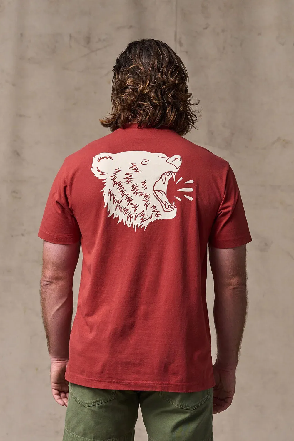 BEAR GRAPHIC T-SHIRT Chili Oil sold by REVOLVR Menswear product image thumbnail 5