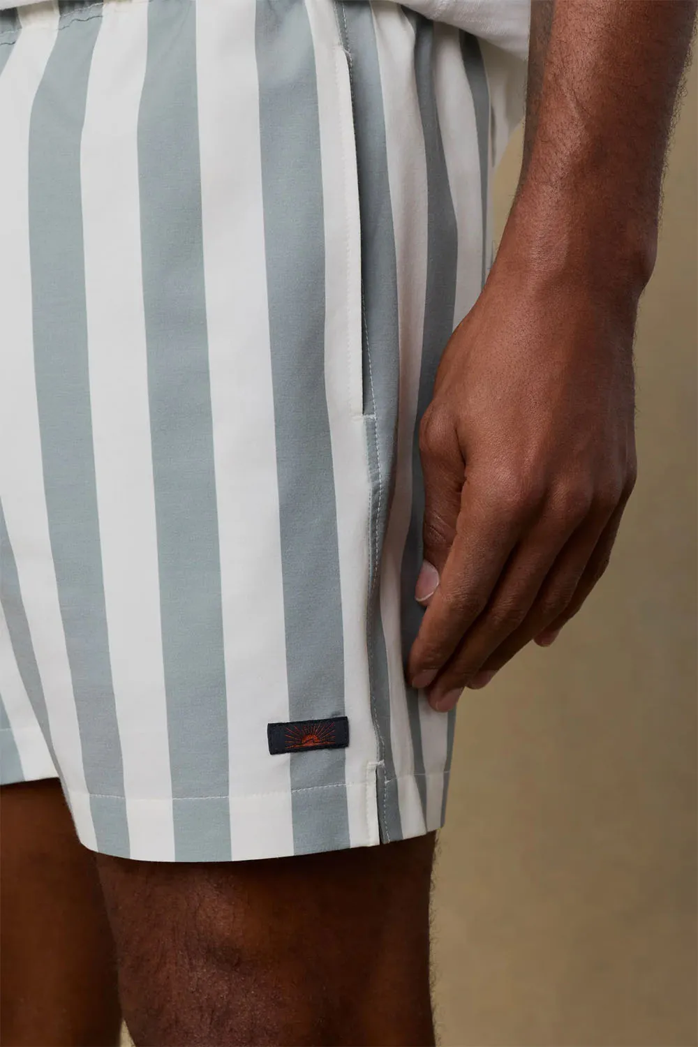 ALL DAY TRUNK Sage Awning Stripe sold by REVOLVR Menswear product image thumbnail 5