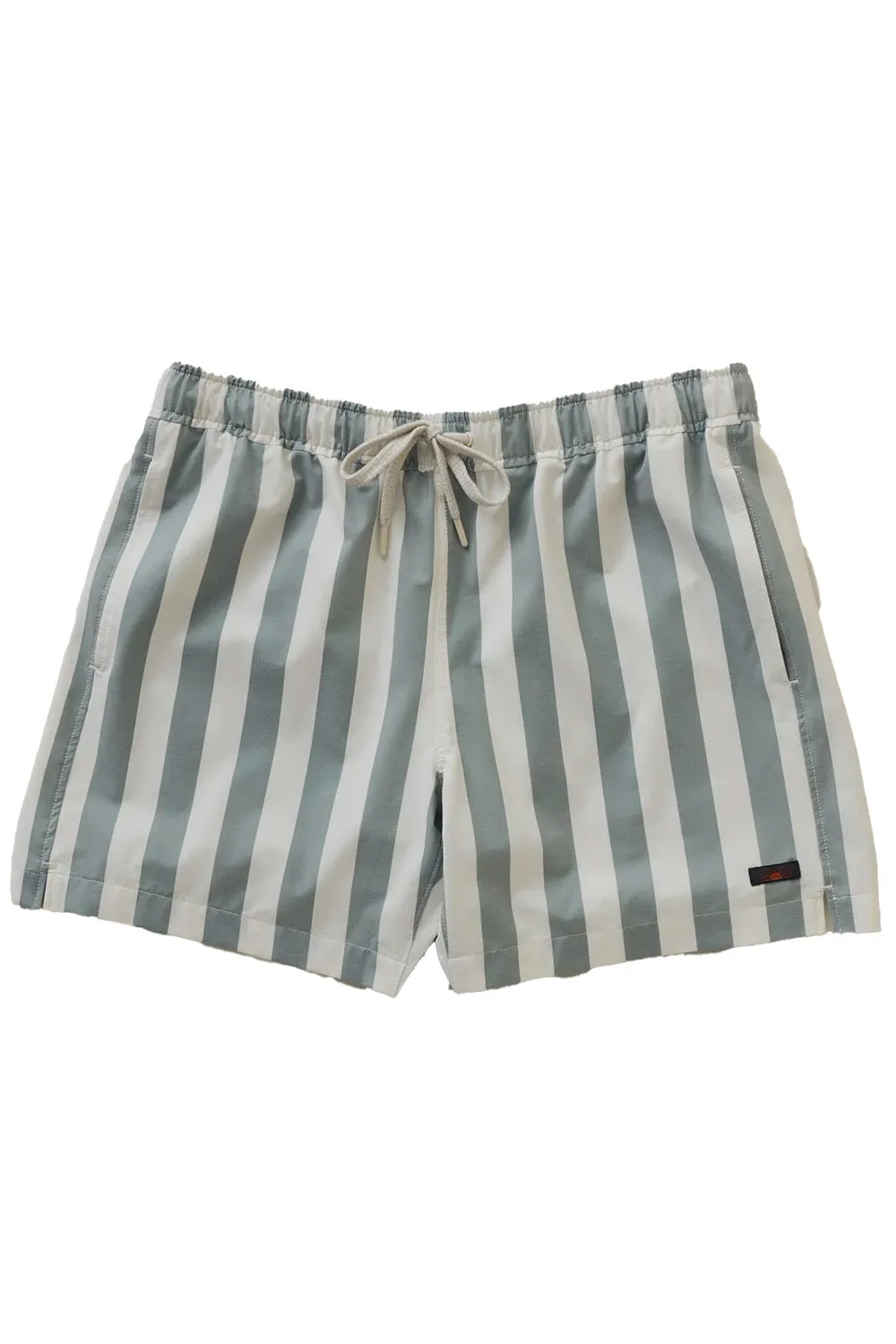 ALL DAY TRUNK Sage Awning Stripe sold by REVOLVR Menswear