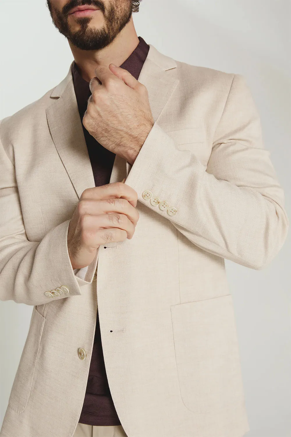SALTWOOD BLAZER Oat sold by REVOLVR Menswear product image thumbnail 3