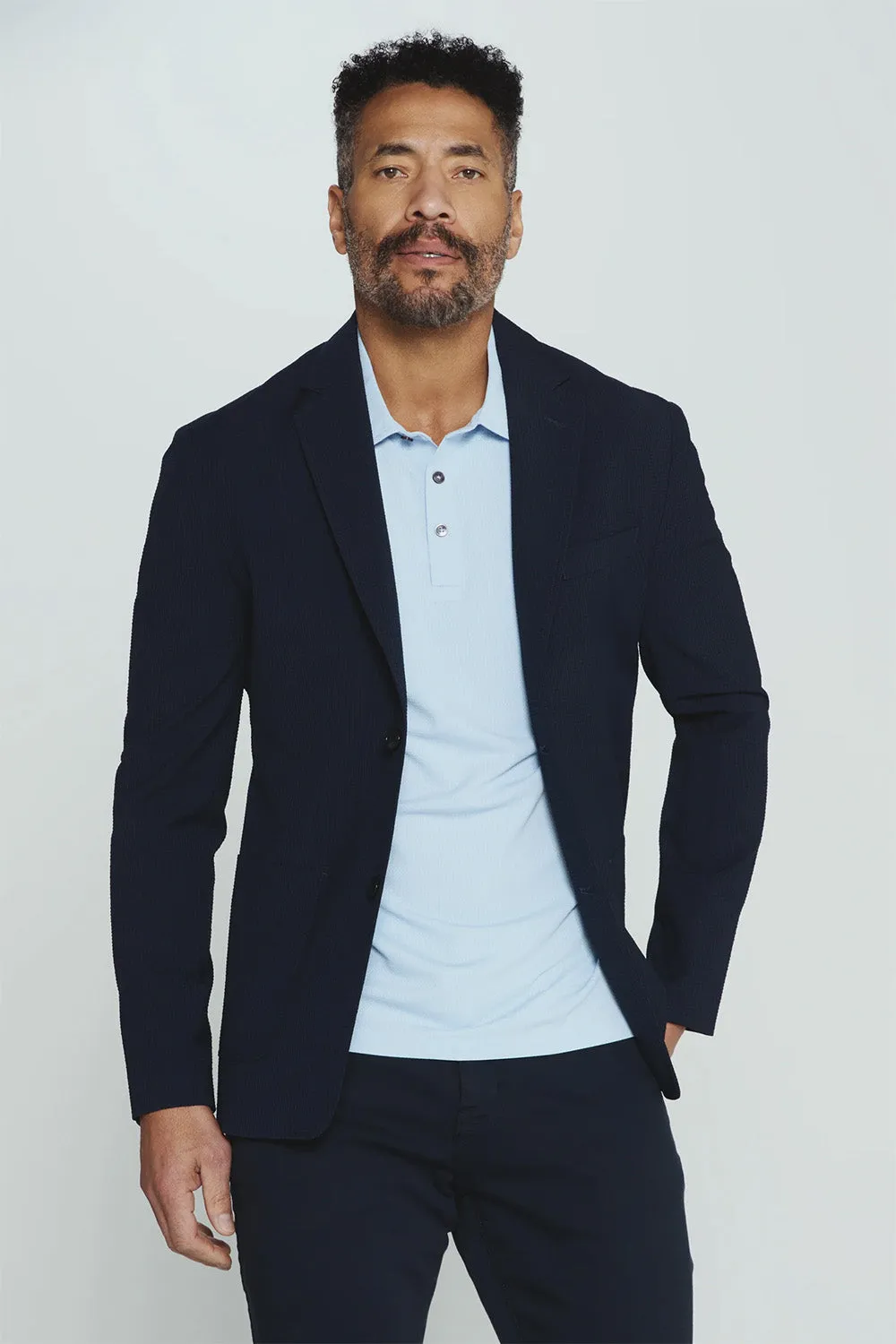 GIBSON BLAZER Navy sold by REVOLVR Menswear