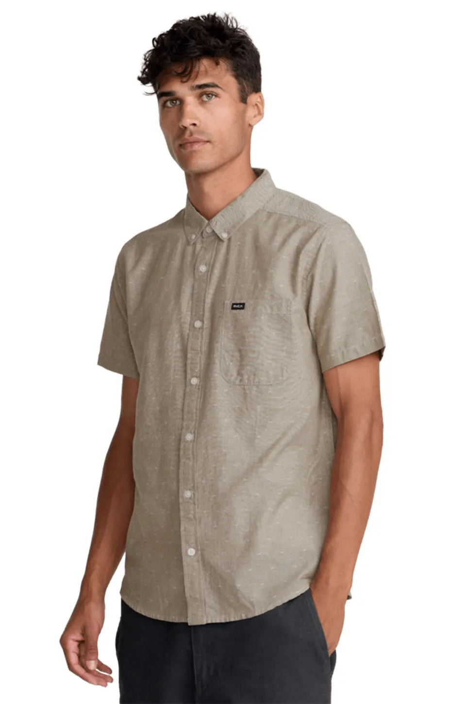 THAT'LL DO DOBBY SS Sand sold by REVOLVR Menswear product image thumbnail 3