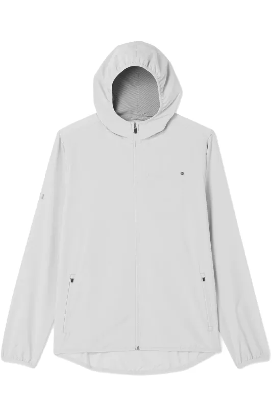 OUTDOOR TRAINER SHELL Grey Mist Linen Texture made by Vuori