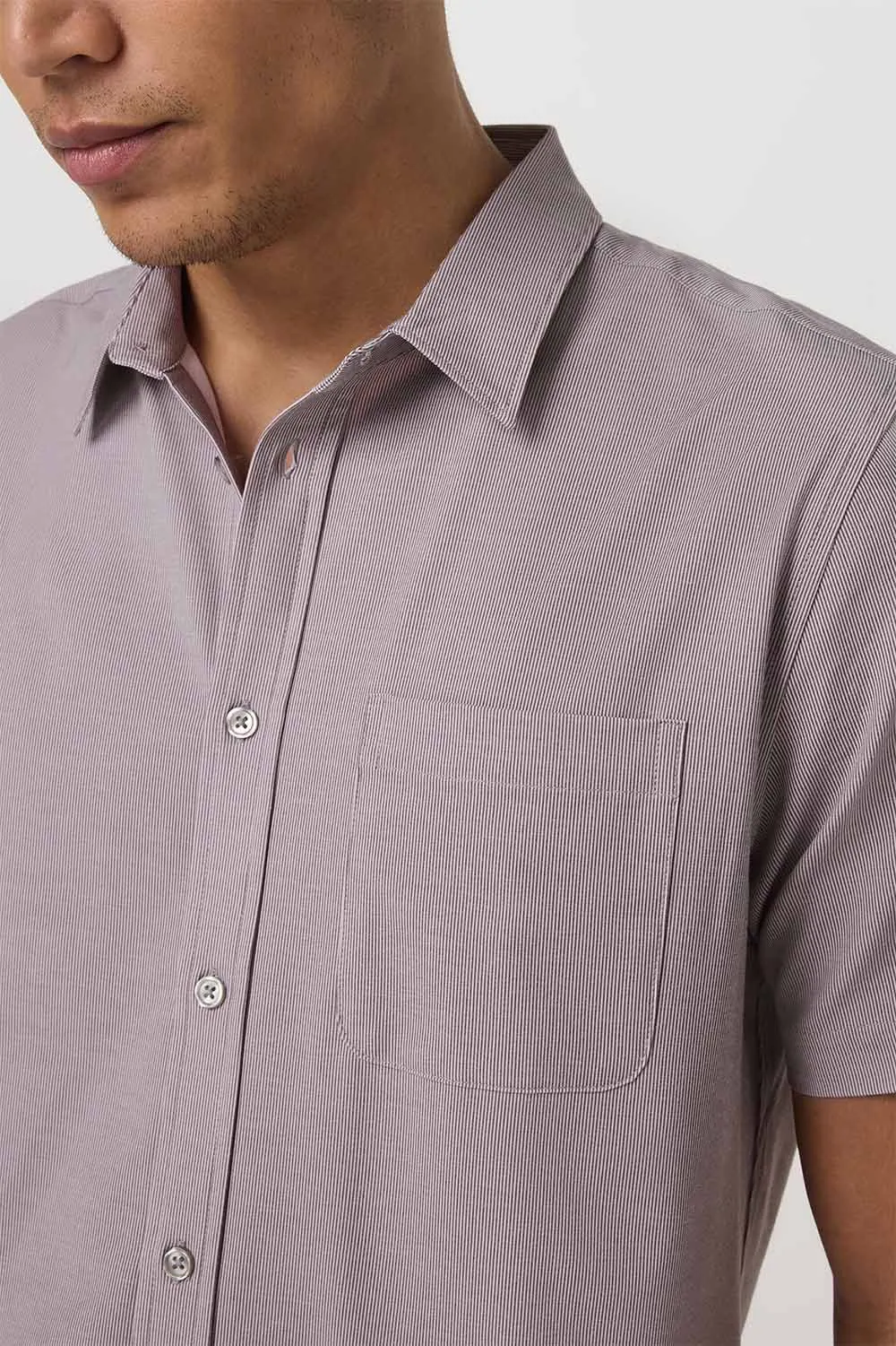 BRIDGE SS Sable Mini Stripe sold by REVOLVR Menswear product image thumbnail 4