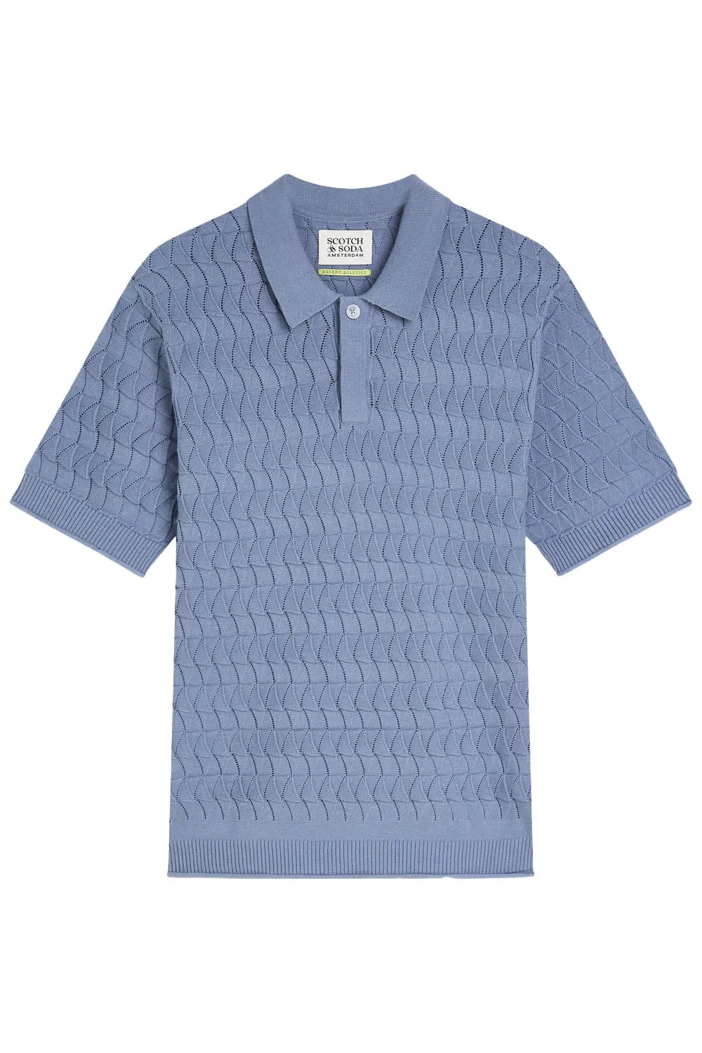POINTELLE KNITTED POLO Infinity sold by REVOLVR Menswear
