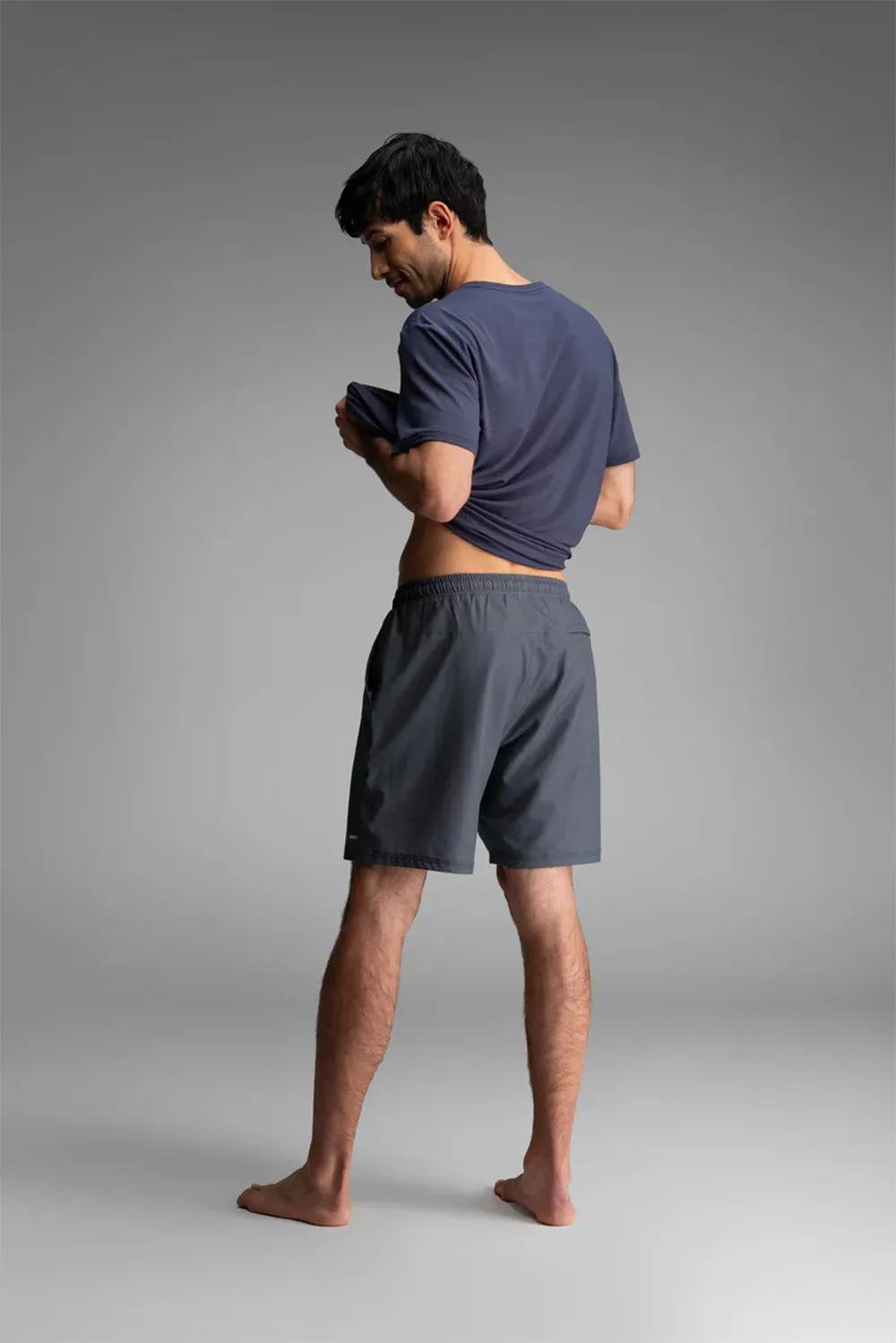 AGUA VOLLEY 2N1 SHORT 7" Artisan Tile Navy sold by REVOLVR Menswear product image thumbnail 4