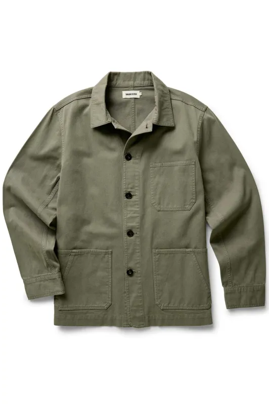 OJAI JACKET Organic Smoked Olive made by Taylor Stitch