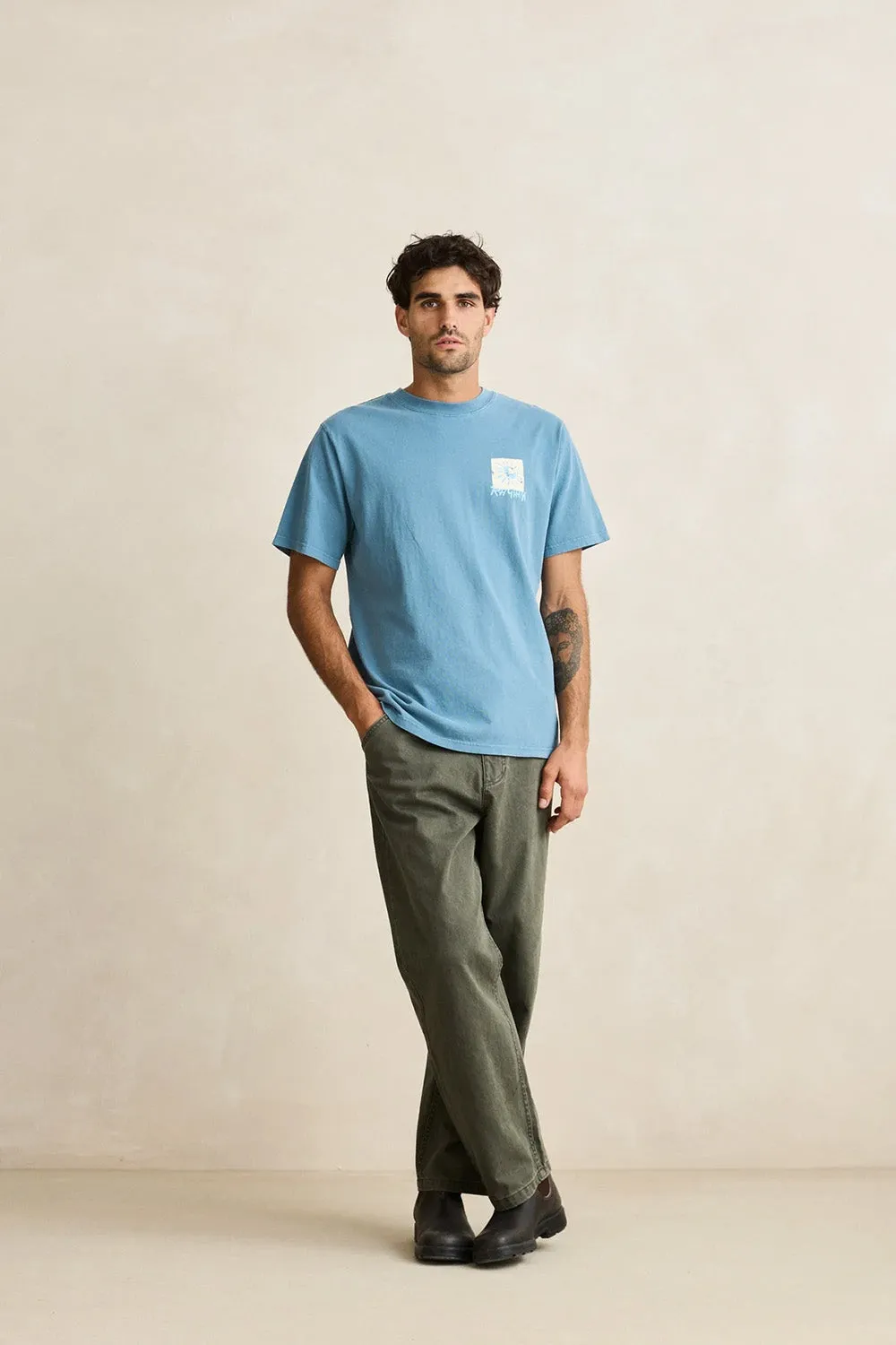 MEMENTOS VINTAGE T-SHIRT Bluestone sold by REVOLVR Menswear product image thumbnail 3
