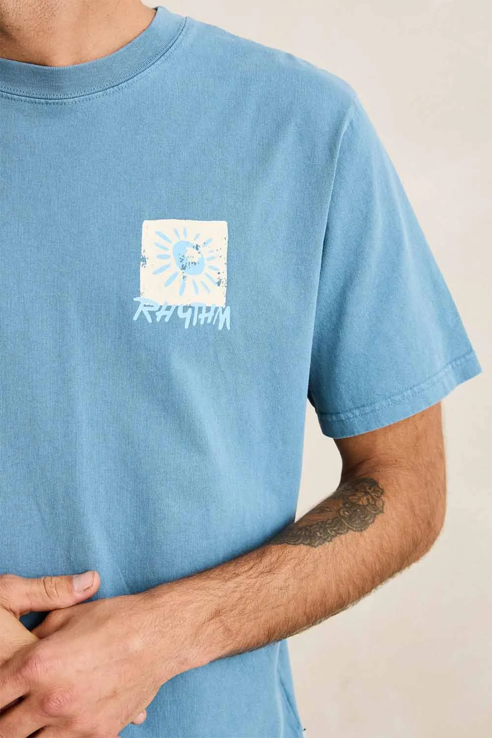 MEMENTOS VINTAGE T-SHIRT Bluestone sold by REVOLVR Menswear product image thumbnail 5