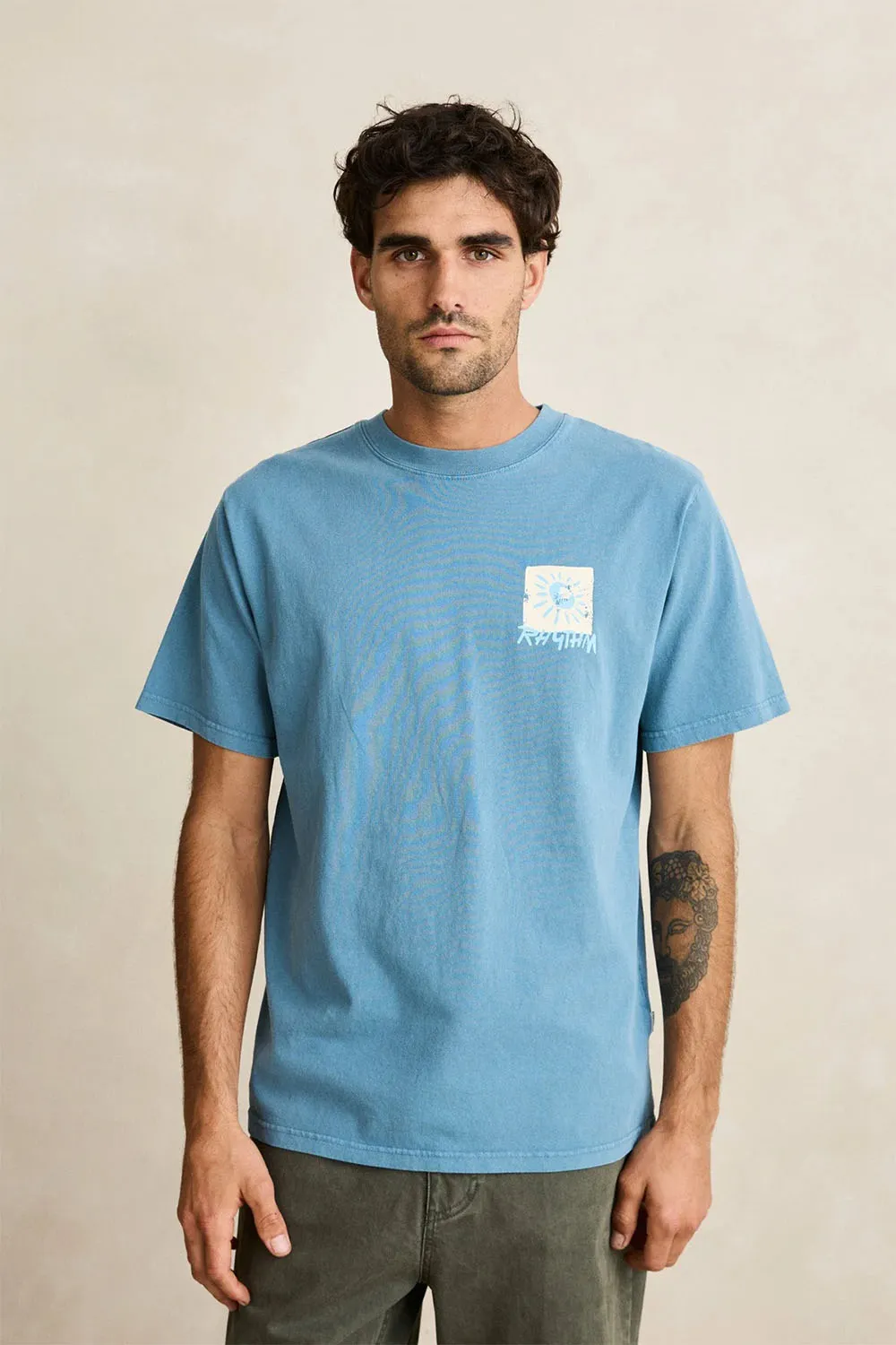 MEMENTOS VINTAGE T-SHIRT Bluestone sold by REVOLVR Menswear product image thumbnail 2