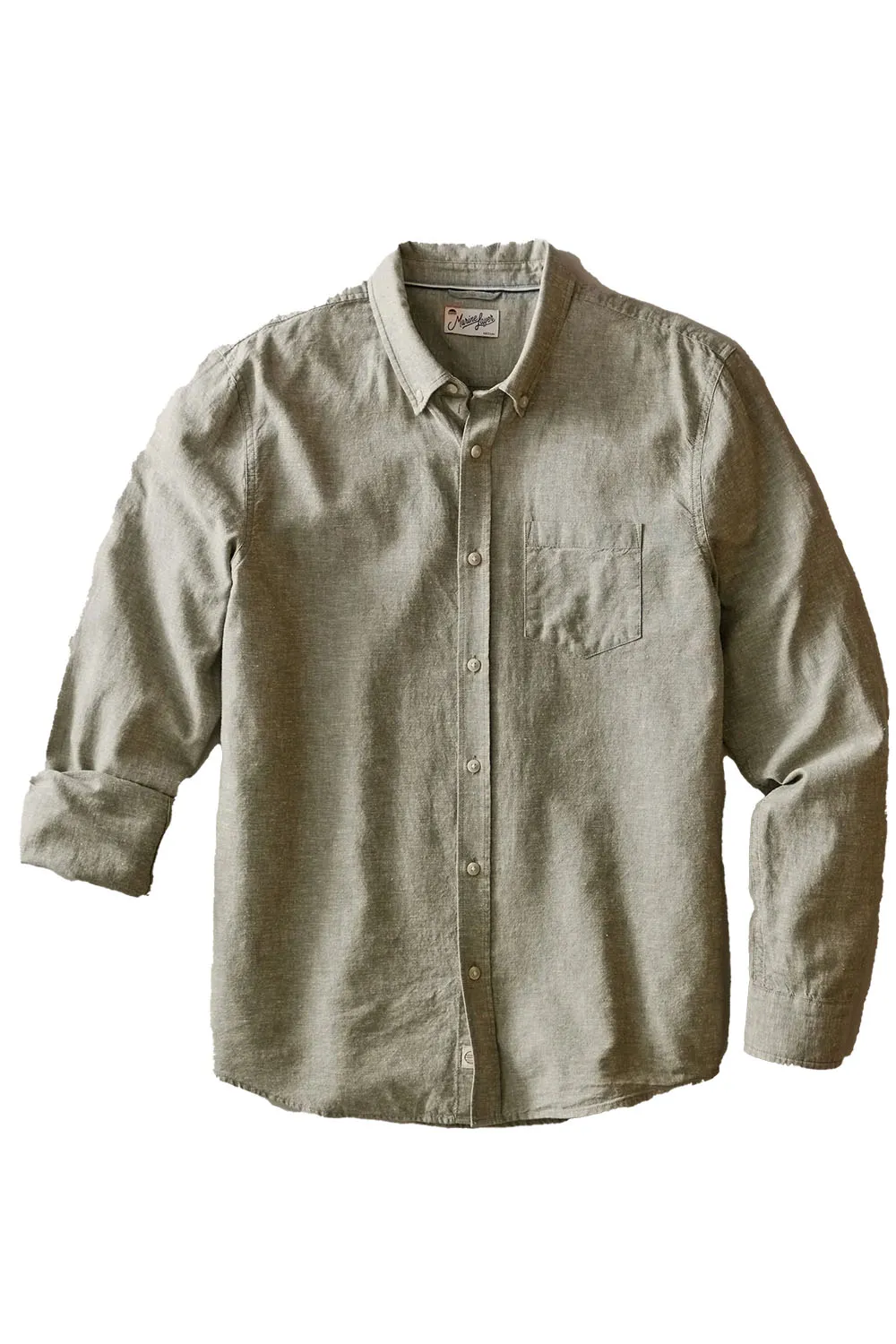 BETTER-THAN-LINEN Olive sold by REVOLVR Menswear