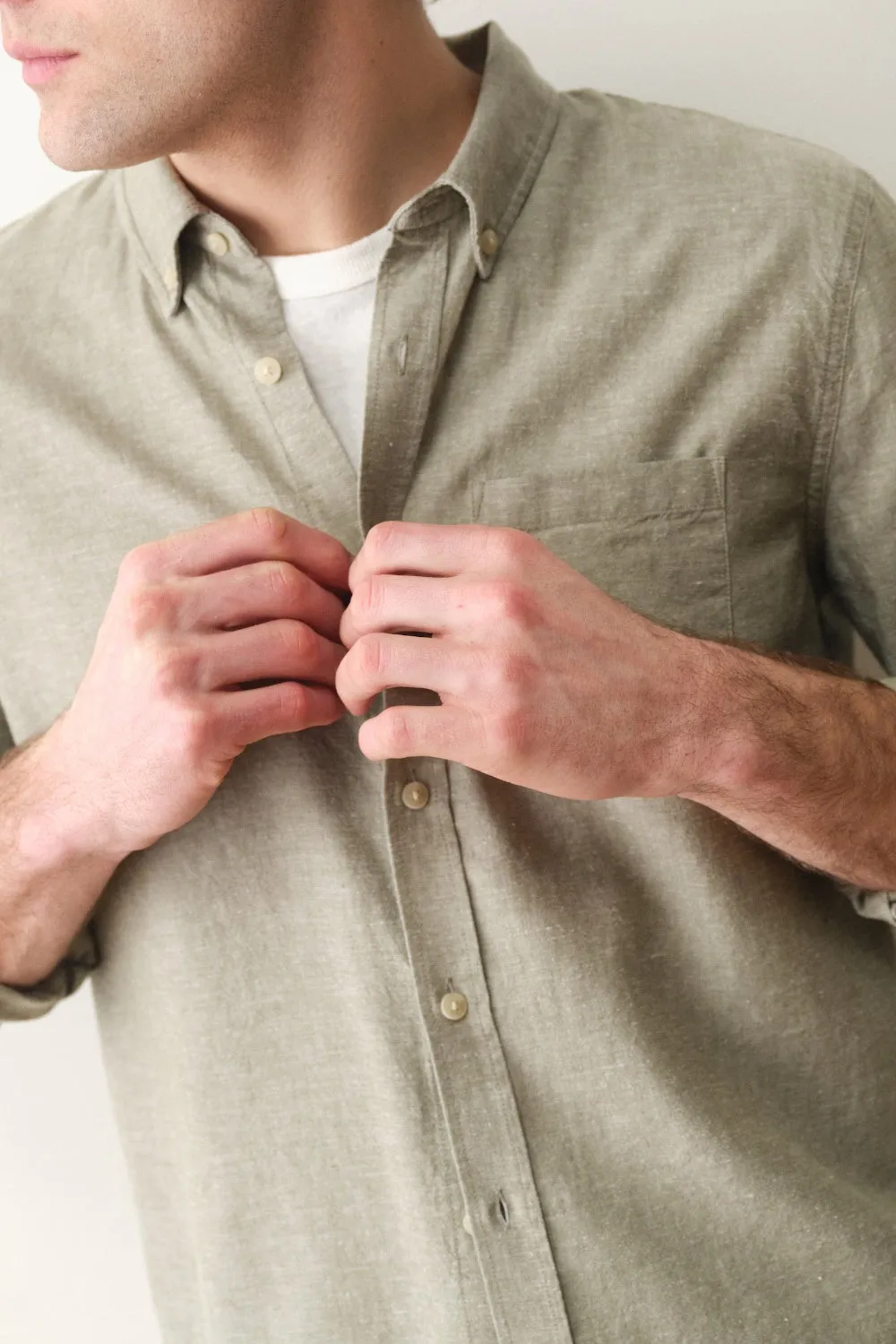BETTER-THAN-LINEN Olive sold by REVOLVR Menswear product image thumbnail 3