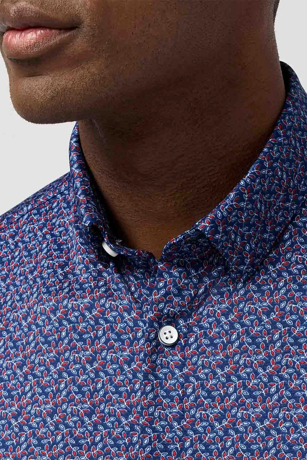HALYARD SS Midnight Navy Variegated Leaf sold by REVOLVR Menswear product image thumbnail 3