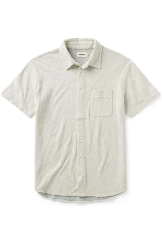 THE CALIFORNIA SS Heather Oat Double Knit made by Taylor Stitch
