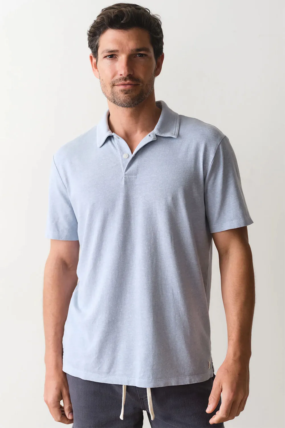 HEMP RESORT POLO Soft Chambray sold by REVOLVR Menswear product image thumbnail 2