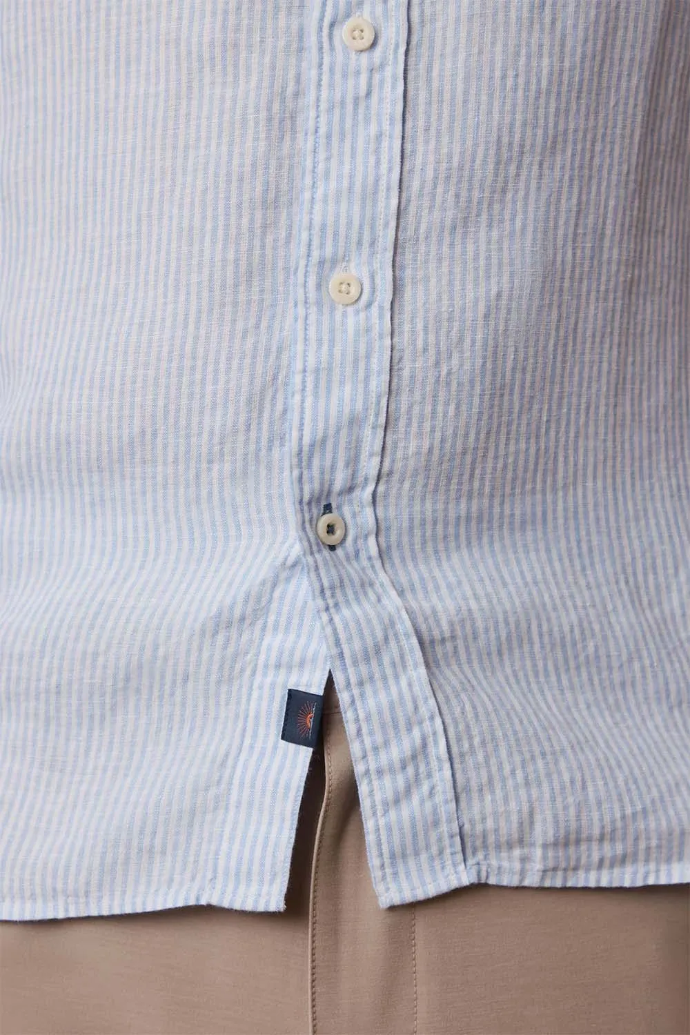 LAGUNA LINEN LS SHIRT Summer Classic Stripe sold by REVOLVR Menswear product image thumbnail 4