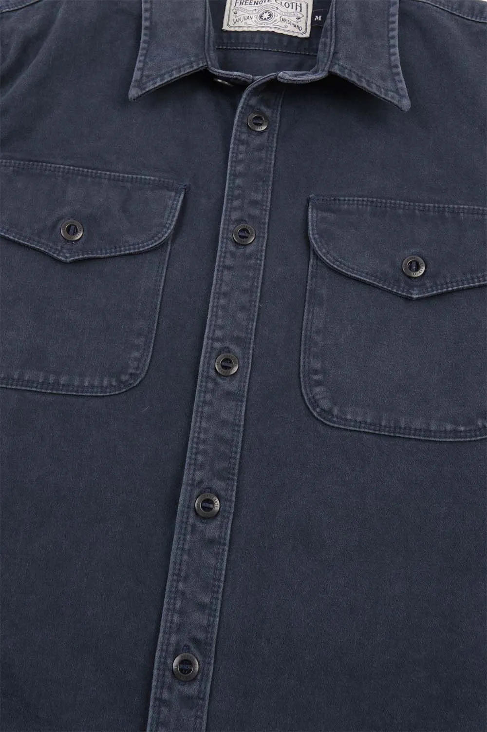 FREENOTE UTILITY SHIRT Navy sold by REVOLVR Menswear product image thumbnail 3
